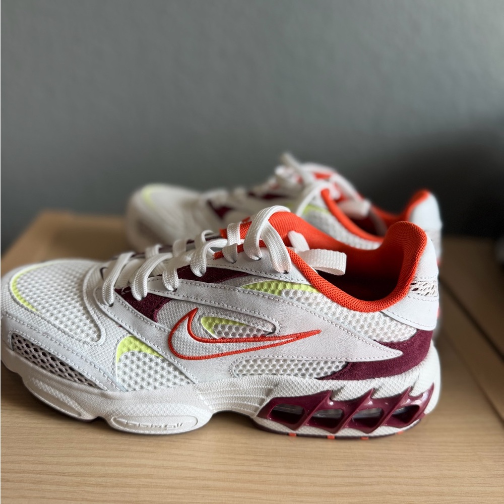 Nike Women's White and Orange Sneakers